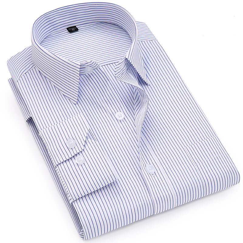 Рубашка мужская классическая с коротким рукавом, Классическая формальная деловая офисная Повседневная на пуговицах, с карманами, белая