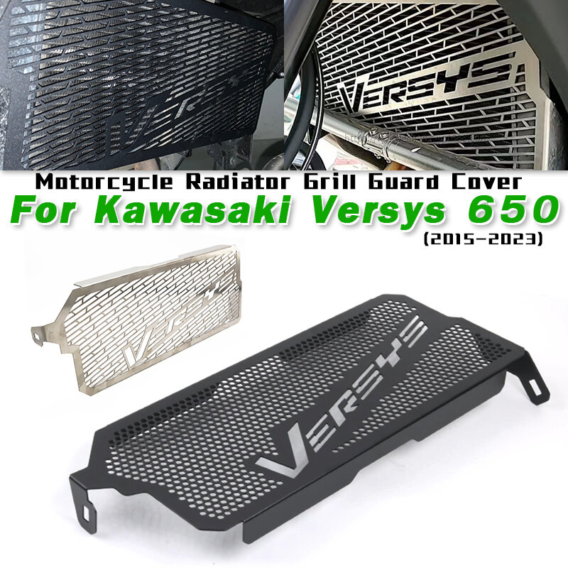 For Kawasaki Versys 650 2015-2023 Motorcycle Radiator Grill Guard Cover Motorcycle Engine Cooling Grill Protection Cover