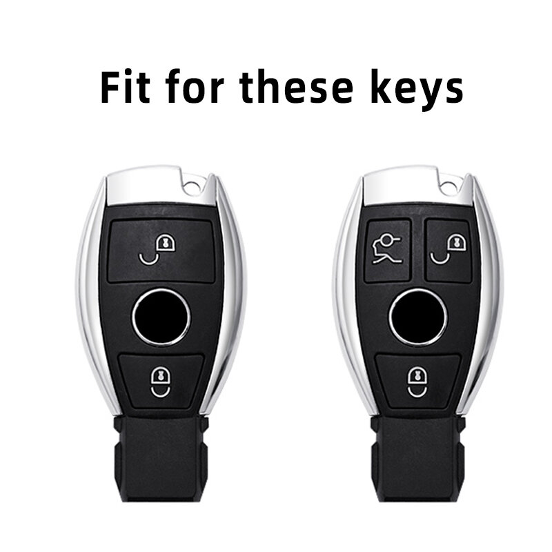 Key Bag Holder Shell Sleutelhanger Voor Mercedes Benz A B C S Klasse Amg Gla Cla Glc W176 W221 W204 w205 Autosleutel Case Cover Accessoires