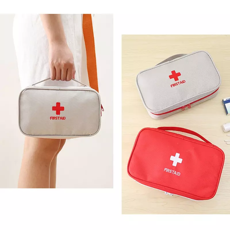 Travel Portable First Aid Kit Outdoor Camping Pill Pouch Medicine Storage Bag Family Emergency Medical Case Accessories Supplies