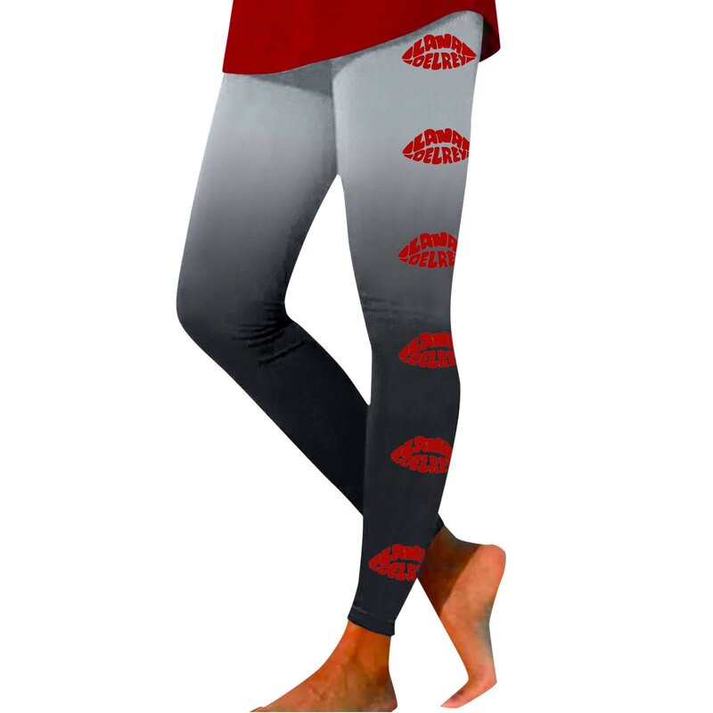 กางเกงเลกกิ้งพิมพ์ลายวันวาเลนไทน์สำหรับผู้หญิงกางเกงโยคะกางเกงเลกกิ้งลำลองสำหรับผู้หญิง