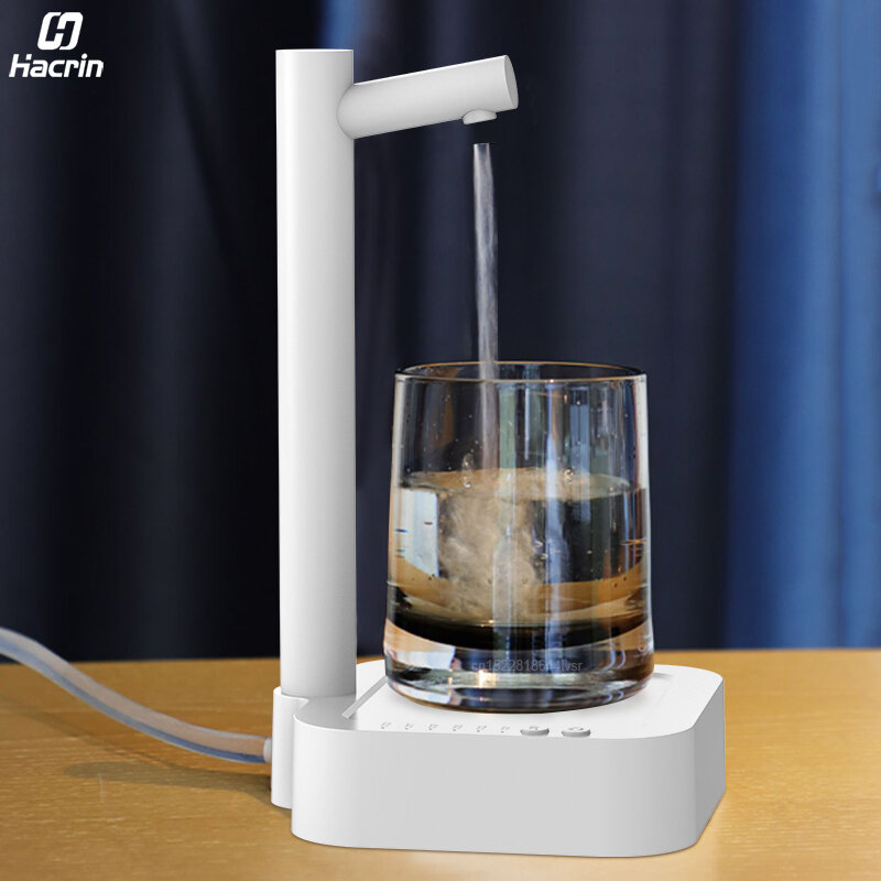 Elektrische Water Gallon Pomp Automatische Waterfles Pomp Dispenser Desktop T30 Oplaadbare Waterpomp Dispenser Met Standaard