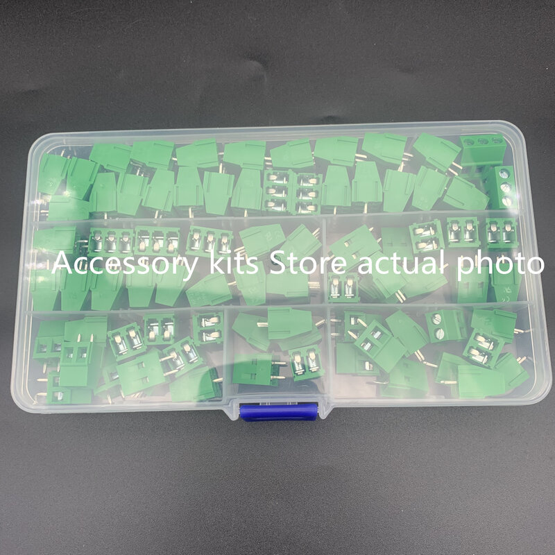 Electronic PCB threaded screw type terminal connector KF128 with a spacing of 5.0MM 2P3P splicing sleeve box