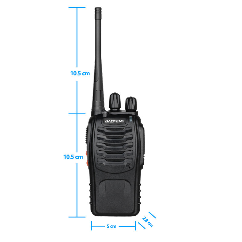 1/2Pack Free Talk 2 pcs/lot Baofeng Walperforated Tokyo ie BF-888S UHF 400-470MHz Ham AmPueblRadio Baofeng 888s VOX Radio avec écouteur