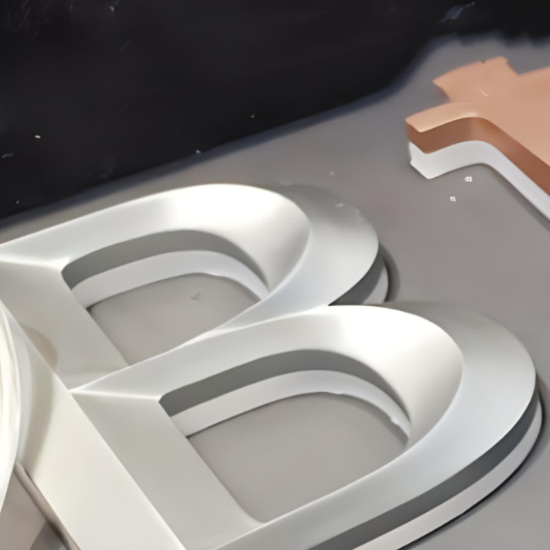 Dibuat Di Luar Ruangan Menggunakan 3D Kembali Menyala Baja Nirkarat Saluran Surat Tanda untuk Nama Toko, Toko Tanda Logo