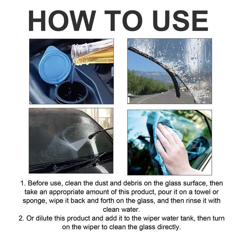 น้ำยาล้างรอยน้ำสำหรับรถยนต์น้ำยาล้างกระจกรถยนต์150มล. พร้อมผ้าขนหนูและฟองน้ำเครื่องมือทำความสะอาดกระจกรถยนต์