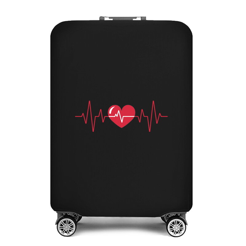 Housse de protection pour bagages de voyage 18-28 pouces, valise à roulettes avec élastique et anti-poussière avec amour imprimé, accessoires de voyage, 2022