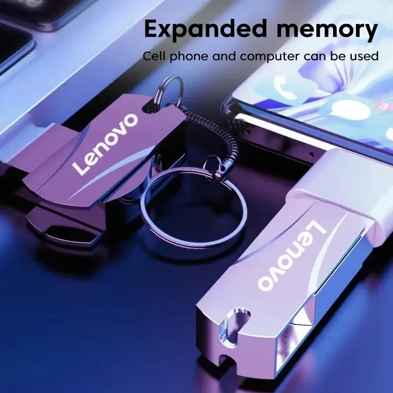 Lenovo 16TB 8TB USB-Flash-Treiber 3,0 USB 2TB 1TB Metall Hochgeschwindigkeits-Pen drive tragbarer Stick Flash-Speicher u Festplatten adapter