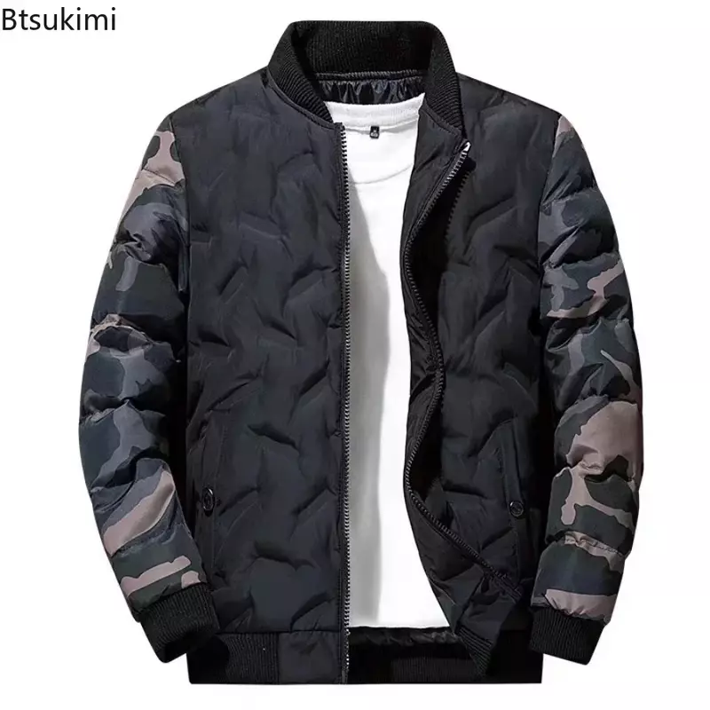 Mens Autumn Winter Jackets Coats Outerwear Clothing Camouflage Bomber Jacket Men's Windbreaker Thick Warm Male Parkas Military