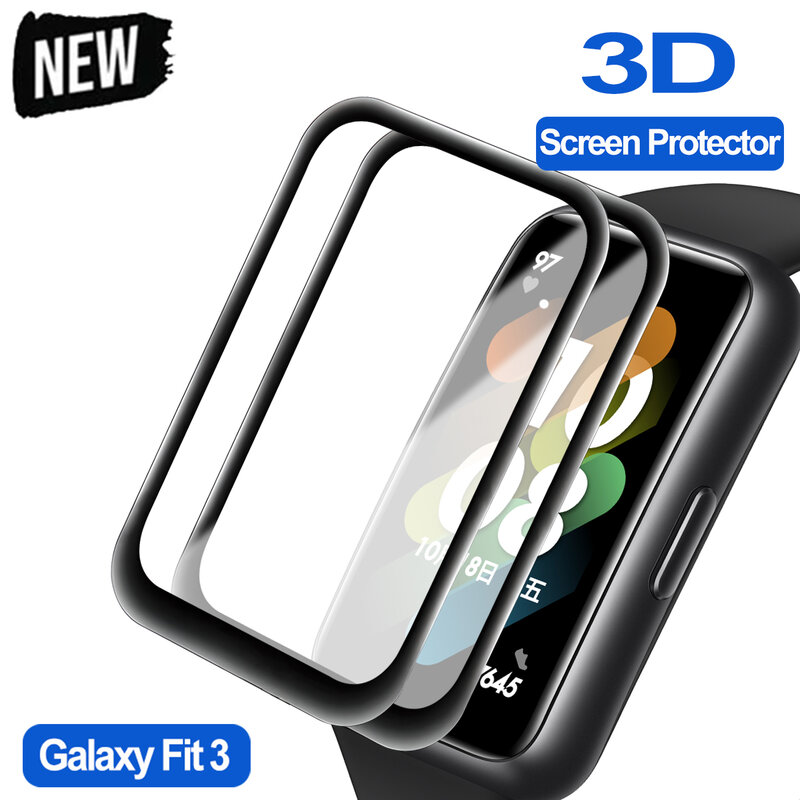 ฟิล์มป้องกัน5D สำหรับ Samsung Galaxy Fit 3อุปกรณ์ป้องกันหน้าจอกันรอยขีดข่วนสำหรับ Galaxy Fit3ตัวป้องกันสมาร์ทวอทช์ (ไม่ใช่กระจก)