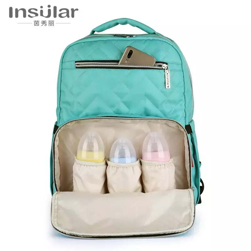 USB Mummy Bag Diaper Bag Baby Care Large Capacity Mom Backpack Mummy Maternity Wet Bag Waterproof Baby Pregnant Bag Nappy