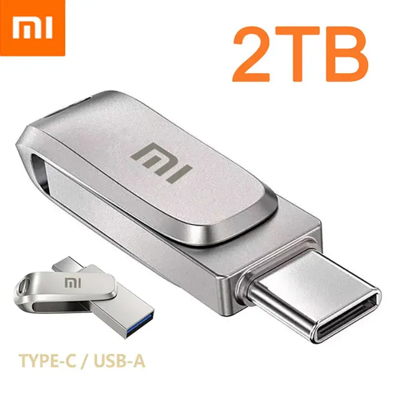 샤오미 U 드라이브 정품 2TB 1024GB 512GB USB 3.1, C타입 인터페이스, 휴대폰 컴퓨터, 상호 전송, 휴대용 USB 메모리