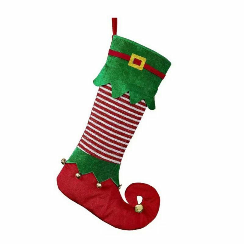엘프 크리스마스 스타킹, 사탕 선물 가방, 벽난로 걸이 장식, 가정용 크리스마스 트리 장식, 새해 선물 거치대