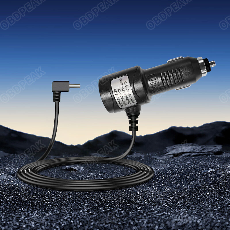 DVR 4A cavo di ricarica Dash Cam caricabatteria da auto Type-C USB 3.5M cavo di alimentazione 7-32V per OBDPEAK K50