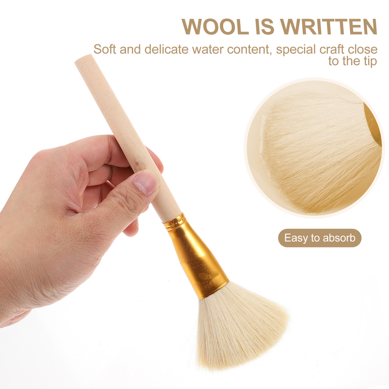 Paint Pen Wool Brush Gilding Painting for Paint Brushes For Kids with Wood Handle Goat Supplies Bristle