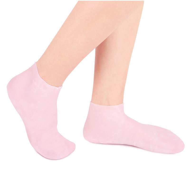 1 пара, силиконовые увлажняющие носки для удаления огрубевшей кожи