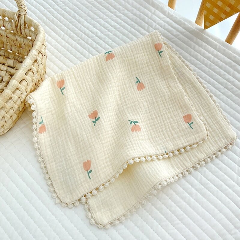 Cotton Drooling Bib Baby Feeding Bibs for Infant Toddlers Teething Towel Sweat Absorb Burp Cloth Absorbent Pillow Cover