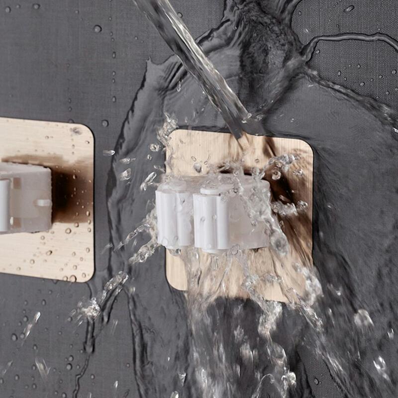 Ganci adesivi senza perforazione supporto per Organizer per mocio a parete spazzola portaoggetti per scopa 7 colori accessori per il bagno della cucina