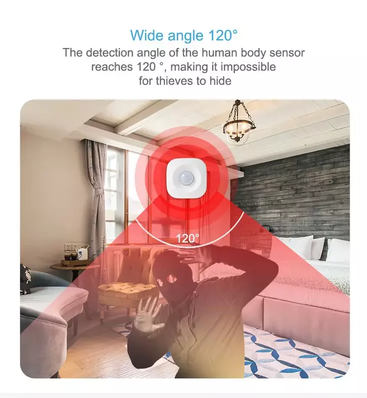 Tuya WIFI Smart czujnik ruchu PIR Motion czujnik ruchu inteligentny System automatyki domowej aplikacji bezprzewodowej za pośrednictwem Alexa Google Home