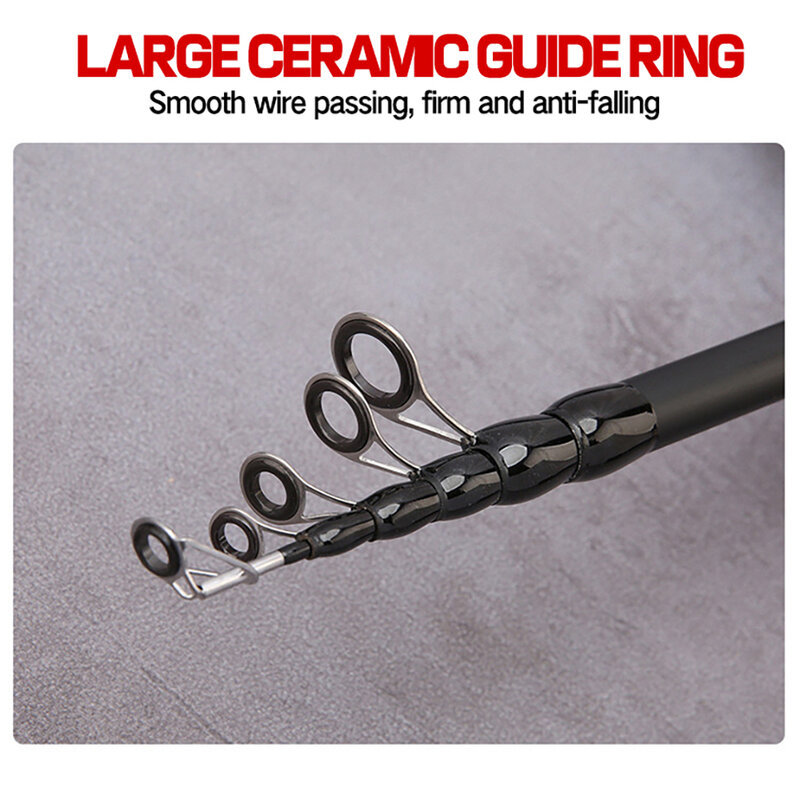 Baitcasting Lure Fishing Rod Spinning Telescopic 8g-25g Wooden Handle Carbon Casting Fishing Tackle Professional Light-weight