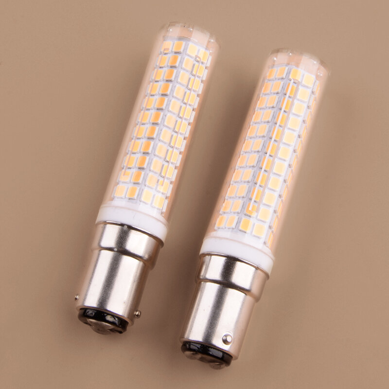 BA15D 세라믹 LED 라이트 램프 전구 베이어넷 베이스, 10W, 220V-240V, 2700K-3000K, 따뜻한 흰색, 136-2835SMD