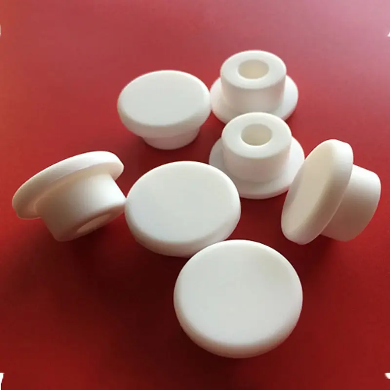 Bouchons en silicone de qualité alimentaire avec trou, inserts de type T, bouchon d'extrémité d'obturation, tuyau d'eau en caoutchouc, bouchon de tube à essai, blanc, 6.8-68.6mm