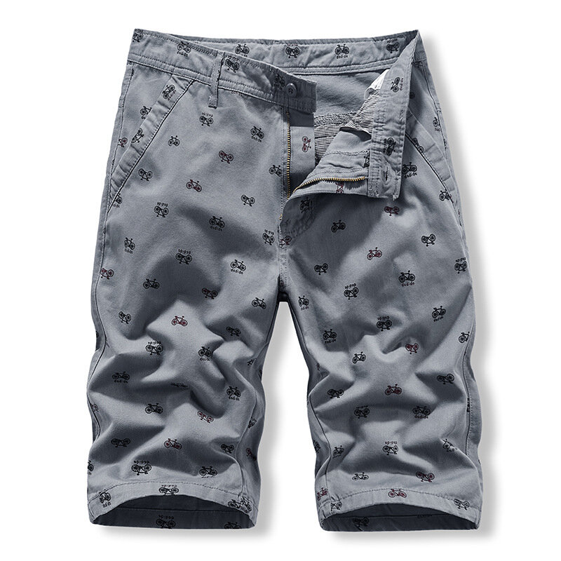 Novos Homens de Verão Calções de Carga Homem Casual Clássico Six-Pocket Sport Shorts