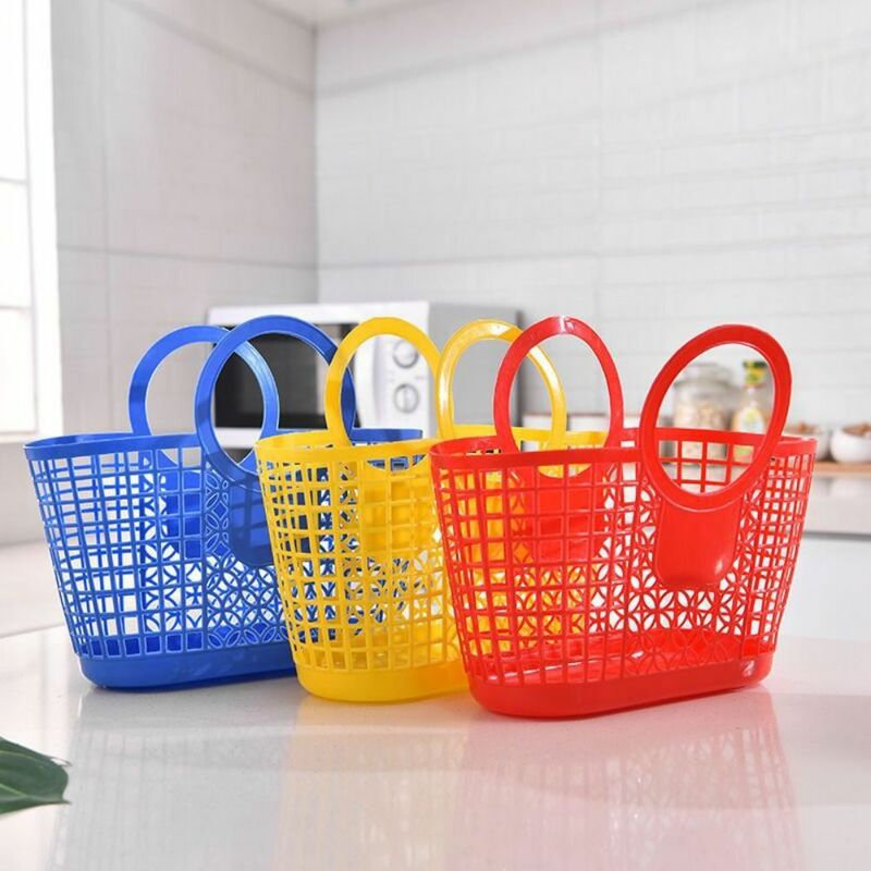 Durevole plastica pratico tenuto in mano organizzatore di giocattoli da appendere cucina accessori per il bagno cestino portaoggetti