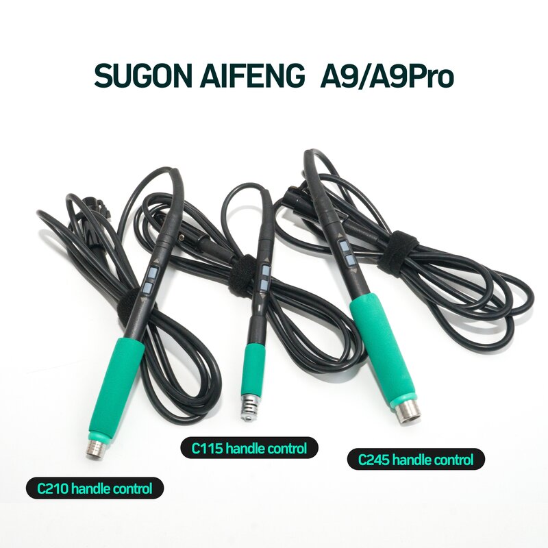 Sugon Aifen ด้ามอุปกรณ์เชื่อมสายไฟ A9, หัวเครื่องเชื่อมเหล็กบัดกรีที่จับสำหรับเปลี่ยน JBC C115 C210 C245ชุดเหล็ก