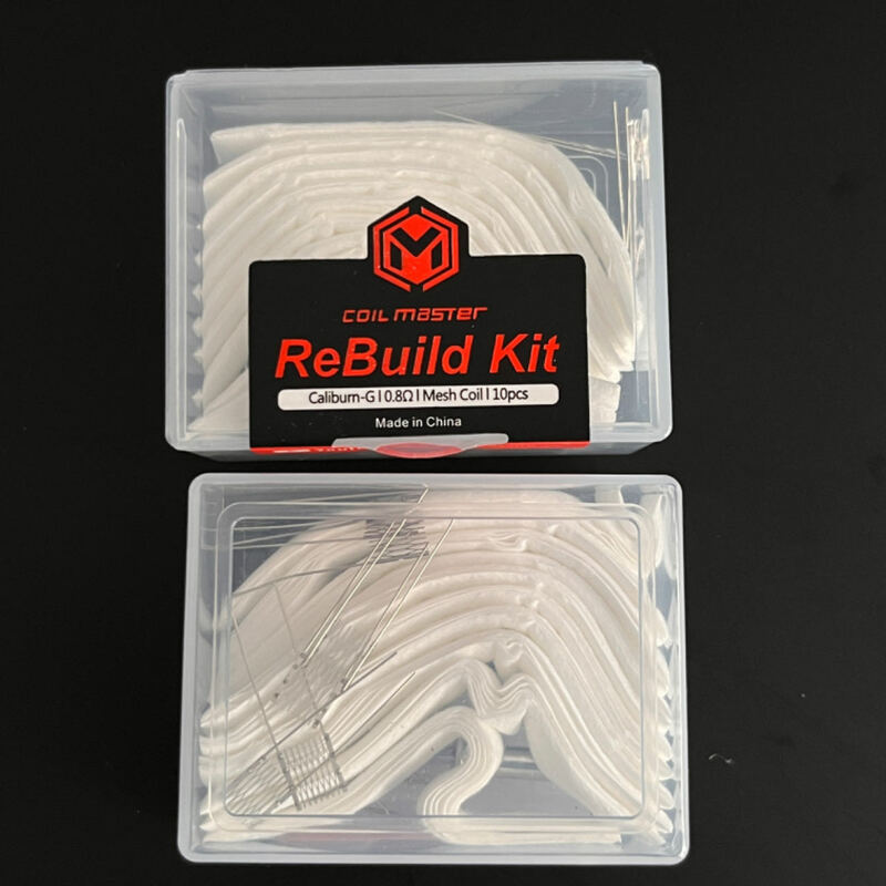 Kit de reconstrucción de bobina de malla, alambre de resistencia de 0,8/1,0/1,2 ohm para cabezal de bobina de película Caliburn G, 1 Juego