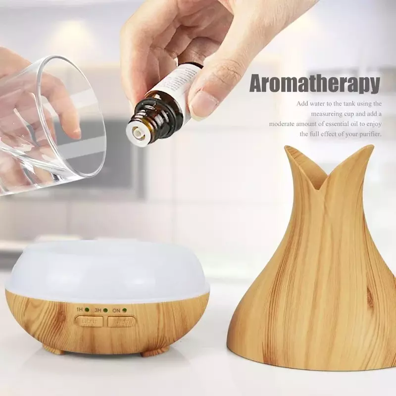 Umidificatore d'aria da 500ML diffusore di olio essenziale Aroma Ultrasonic Mist Maker Home Fragrance aromaterapia Humificador per l'home Office