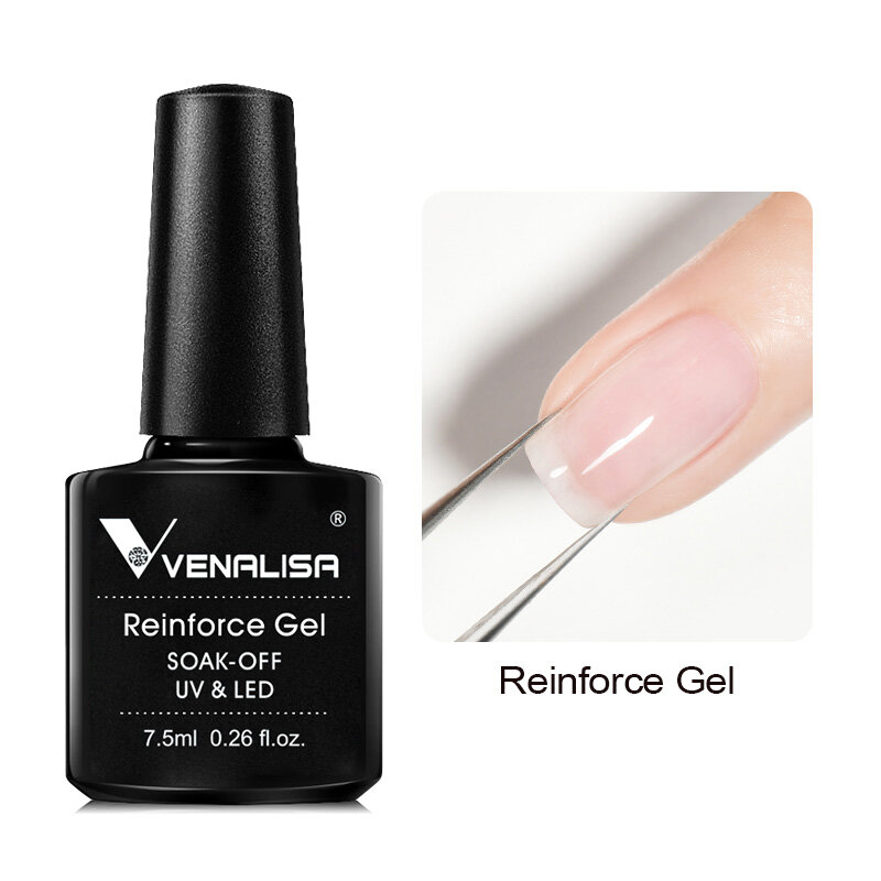 VENALISA Reinforce Thick Base Nail Gel Polish Tempered Nowipe Semi Permanent Gellack 7.5ml Soak off UV LED Organic Gel Varnish