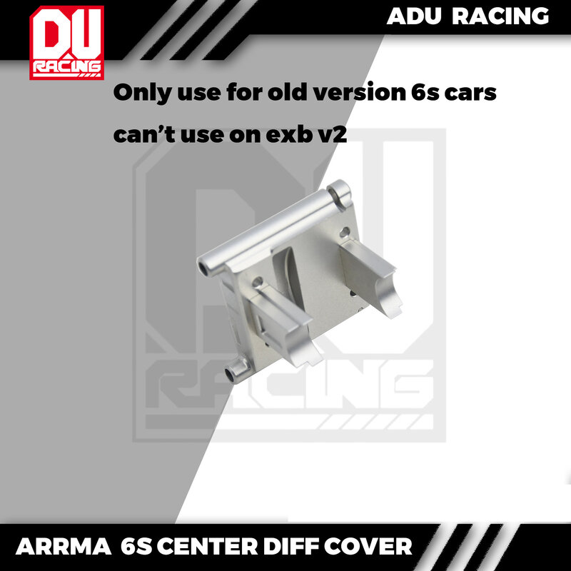 ADU Racing CENTER DIFF GEAR COVER CNC 7075 T6 alluminio per ARRMA 6S old version car exb v1 big rock mojave