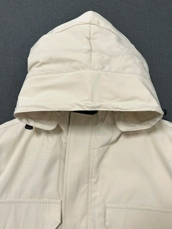 후드 다운 재킷, 짧은 루즈 모양, 멀티 포켓 디자인, 따뜻하고 아늑한 2023, 겨울 신상 1102