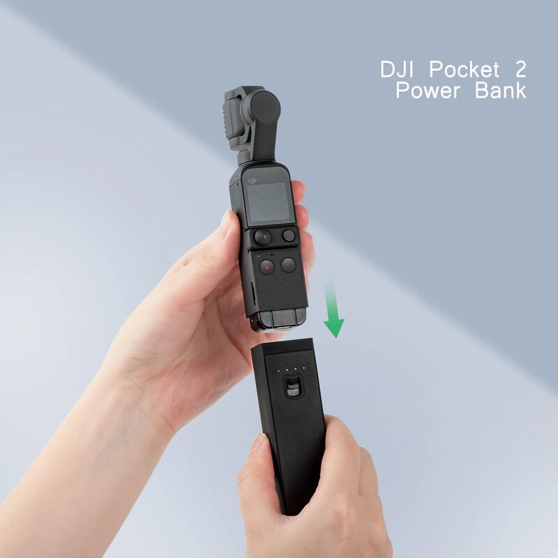 STARTRC DJI Pocket 2, batang ekstensi kamera genggam portabel pengisian cepat 3200mAh untuk OSMO Pocket 2
