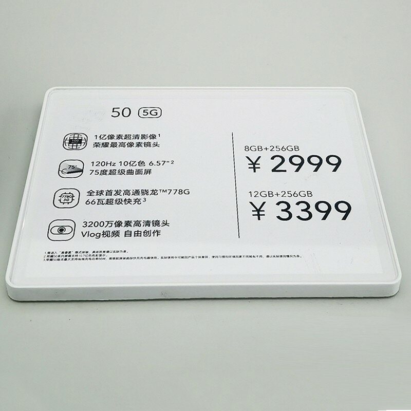 ABS Desktop Price Tag Display Mobile Phone Price Tag Table