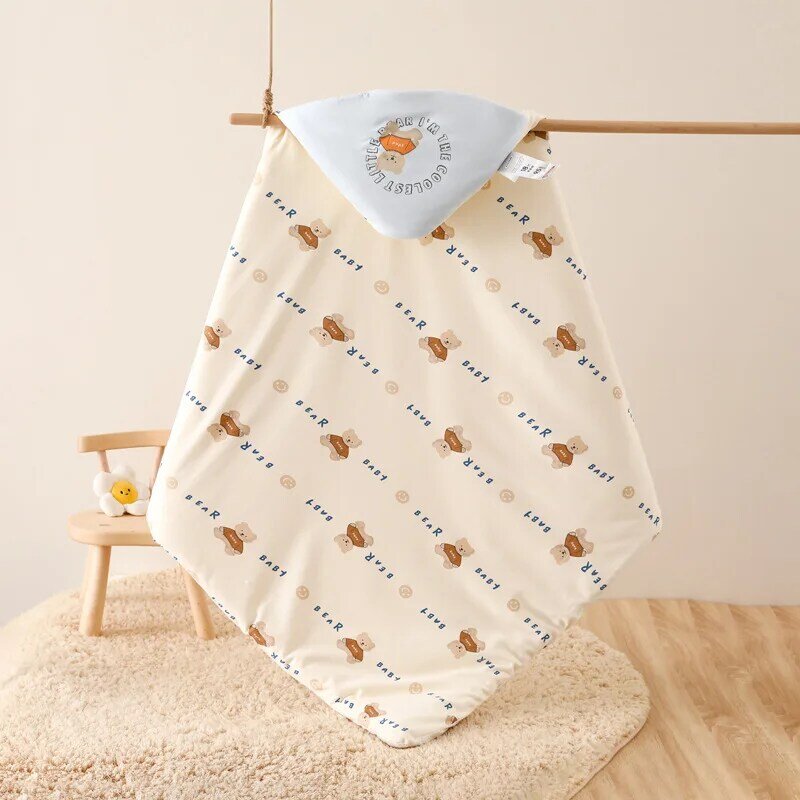 Утолщенное шелковое съемное детское одеяло, многофункциональное одеяло, одеяло, пеленальная кровать, принадлежности для осени