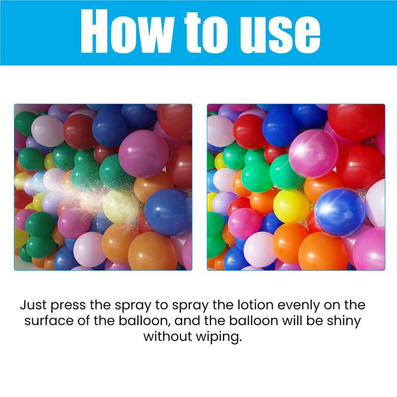 Balloons Shine Spray Shiny Glow Spray For Latex Balloons Precise Mist No Drips Quick Apply Balloon Brightener Spray
