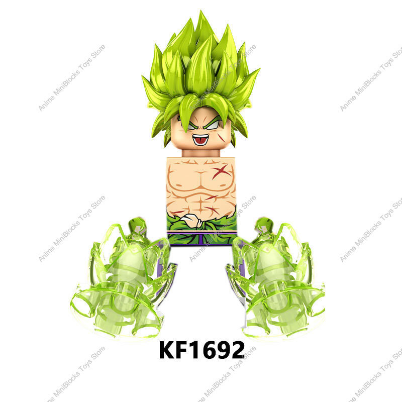 KF6158 Bola Naga Z Blok Bangunan Son Goku Broli Gamma Vegeta Anime Kartun Mini Mainan Action Bricks Hadiah Anak-anak KF6142 KF6165
