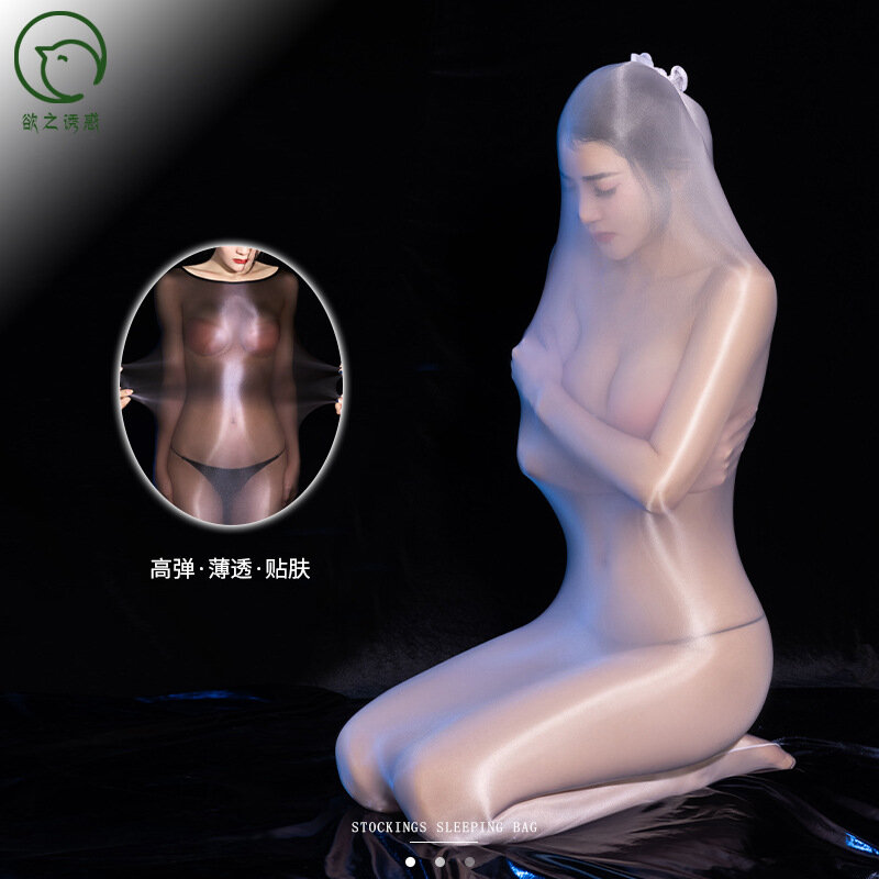 Kombinezon Unisex fetysz Zentai kostium zakrywający całe ciało rajstopy oddzielone ręce torba dla mamy Spandex Bodybag rekwizyty sceniczne dorosłych fantazja