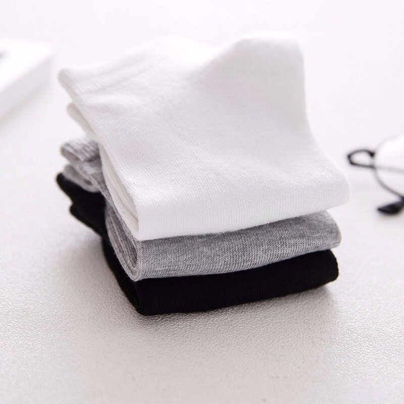 Calcetines deportivos transpirables para hombre y mujer, medias tobilleras cómodas de algodón, Color blanco, 10 pares