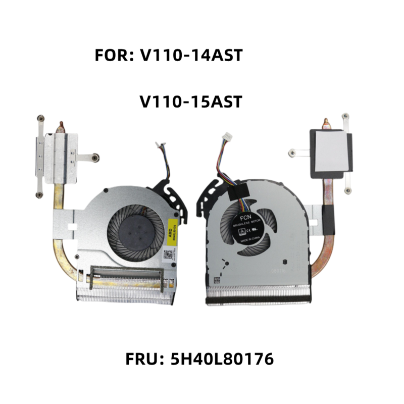 IKB ISK – ventilateur et dissipateur thermique pour ordinateur portable, Module thermique, pour Lenovo V110-14 V110-15 V110-14AST V110-15AST, nouveau