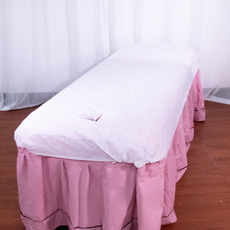 10 sztuk 110x215cm jednorazowe arkusze obrus na podróż służbową łóżko do masażu włókniny Spa stałe Salon podróży tatuaż oddychający