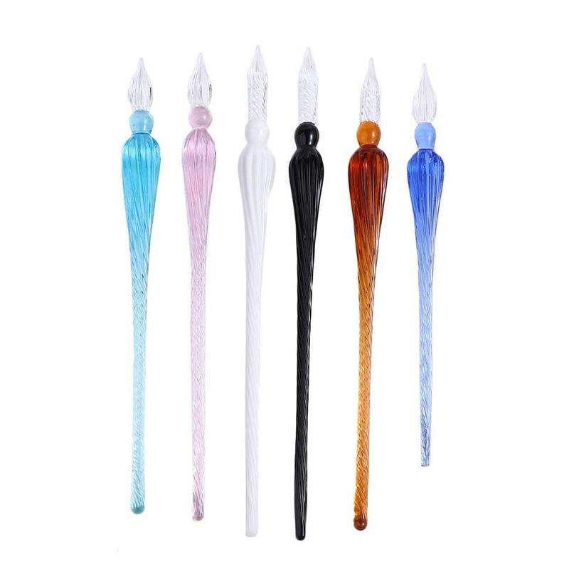 Writing Supplies School Supplies Vintage Filling Ink Signature Handmade Crystal Dipping Pen Fountain Pens Glass Dip Pen
