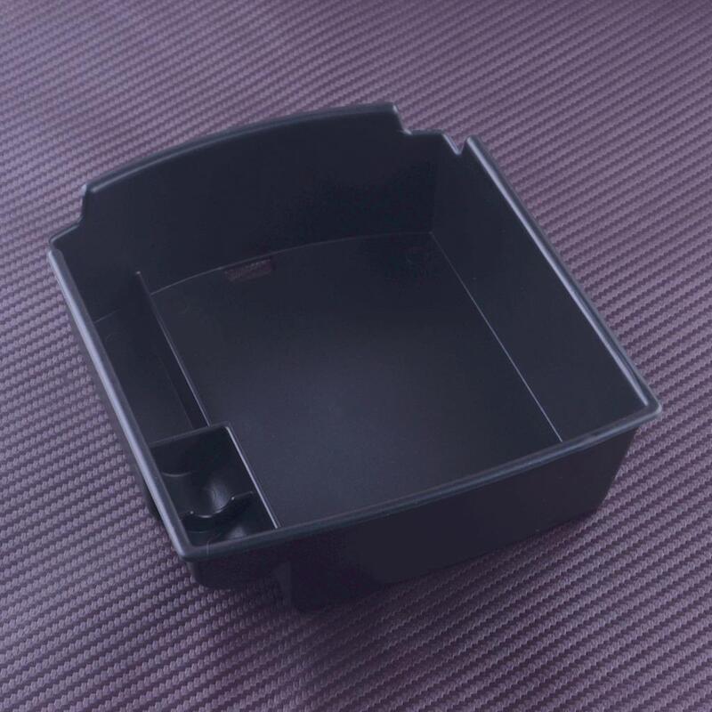 Caja de almacenamiento para el reposabrazos del coche, bandeja organizadora de plástico ABS, color negro, compatible con Hyundai Kona Encino 2021, 2020, 2019, 2018, 2017