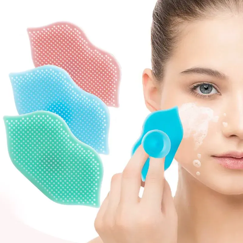 Almohadilla de silicona para limpieza Facial, LIMPIADOR EXFOLIANTE de poros y espinillas, masajeador de SPA, cepillo de limpieza de la piel