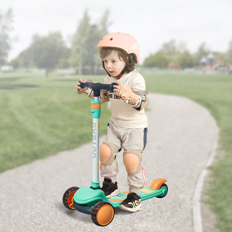 Equipo de protección deportivo para niños, rodilleras para casco de niños, adecuado para Scooter, patinaje sobre ruedas, equipo de protección