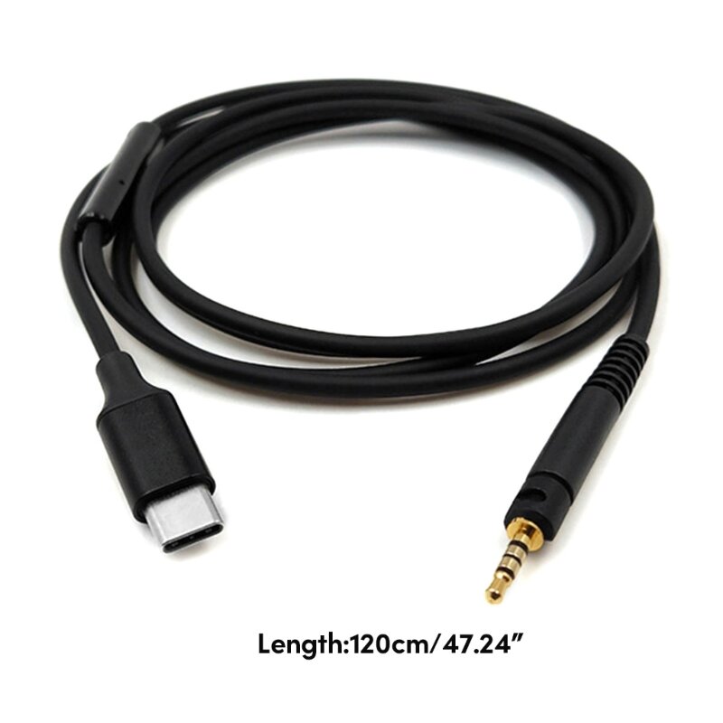 Cable repuesto T8WC sonido calidad para auriculares HD518 HD558 HD569 HD579 HD598 Sumérgete en música larga duración