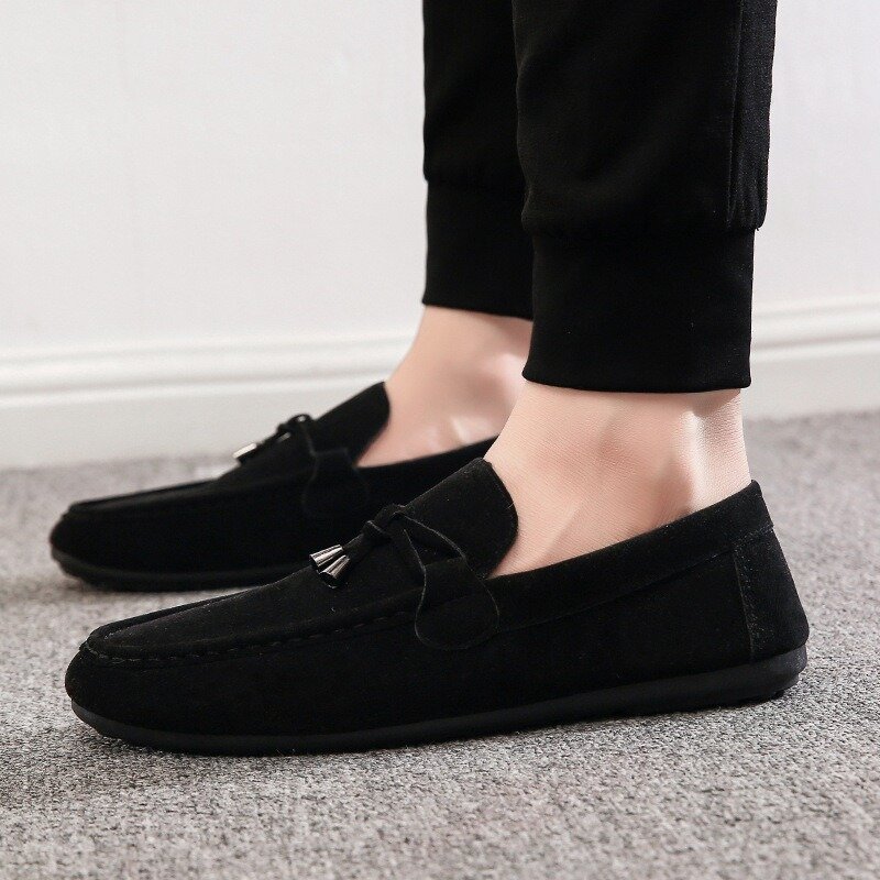 Summer Casual Loaf Canvas Flat Shoes Designer Formal Men's Shoes Comfortable Soft Driving Work Shoes Moccasin Shoe To Wear