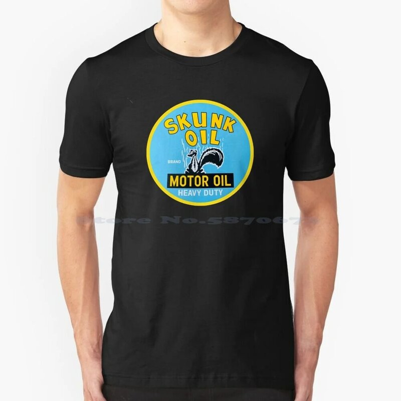 빈티지 스컹크 오일 모터 오일 티셔츠, 100% 코튼 티, 스컹크 오일, 모터 오일, 펜실베니아
